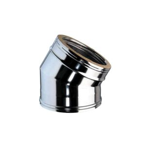 Tubo Doppia Parete Per Canna Fumaria – In Acciaio Inox, Diametro 80/130 Mm, Con Gomiti, Tee E Tappo