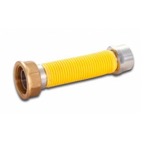 Flessibili / estensibili inox per contatori a gas - F.F. - Rivestito Giallo