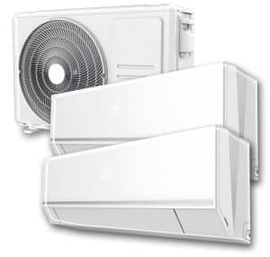 Condizionatore DUO SPLIT 99 A PARETE mod. HARMONY 9000 + 9000 BTU/H A+++ R32